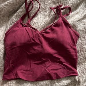Lululemon Athletica Ribbed Longline Sports Bra / Top